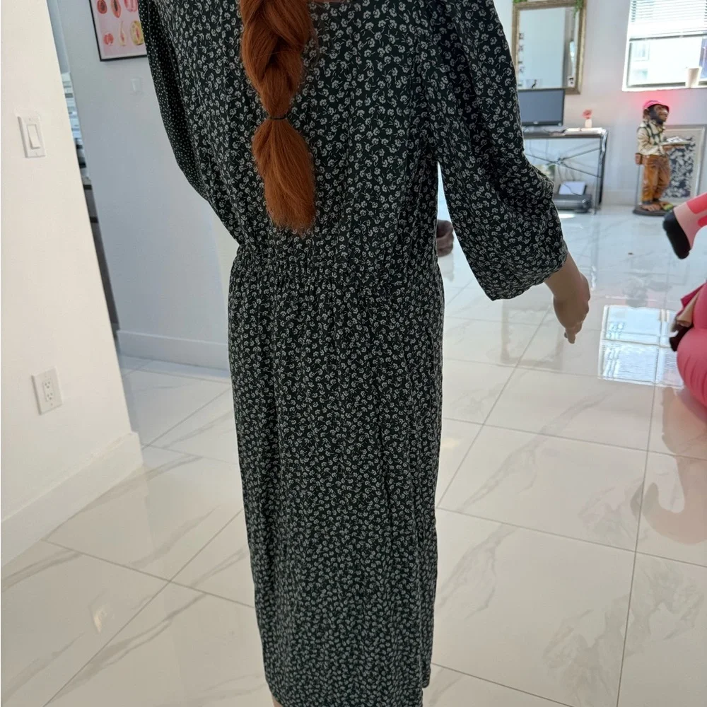 See By Chloe Dark Green Midi Dress - Picture 8 of 11
